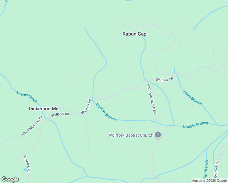 map of restaurants, bars, coffee shops, grocery stores, and more near 4999 Wolffork Road in Rabun Gap