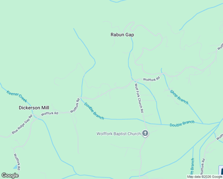 map of restaurants, bars, coffee shops, grocery stores, and more near 420 Dickerson Lane in Rabun Gap