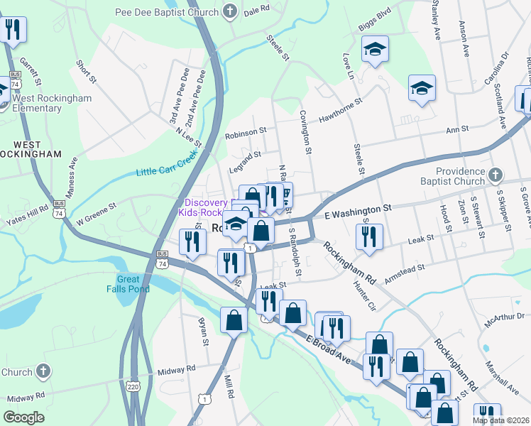 map of restaurants, bars, coffee shops, grocery stores, and more near in 