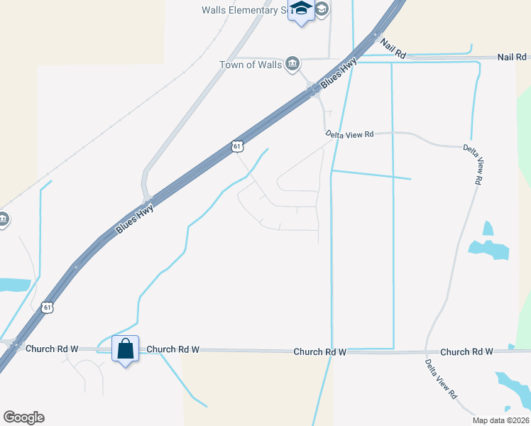 map of restaurants, bars, coffee shops, grocery stores, and more near 5439 Mallard Park Boulevard in Walls
