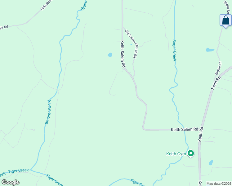 map of restaurants, bars, coffee shops, grocery stores, and more near 995 Keith Salem Road in Ringgold