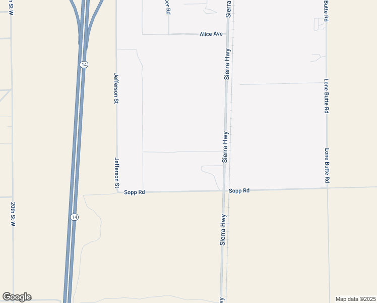 map of restaurants, bars, coffee shops, grocery stores, and more near Fickett Avenue in Mojave