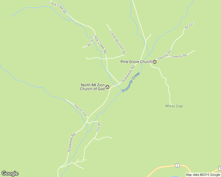 map of restaurants, bars, coffee shops, grocery stores, and more near Scataway Road in Hiawassee