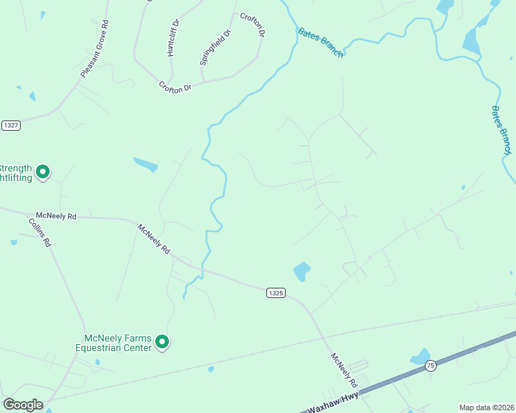 map of restaurants, bars, coffee shops, grocery stores, and more near 6603 Sadler Road in Waxhaw