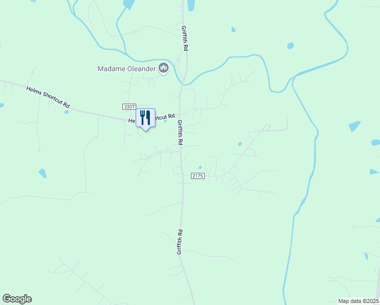 map of restaurants, bars, coffee shops, grocery stores, and more near 2605 Griffith Road in Monroe