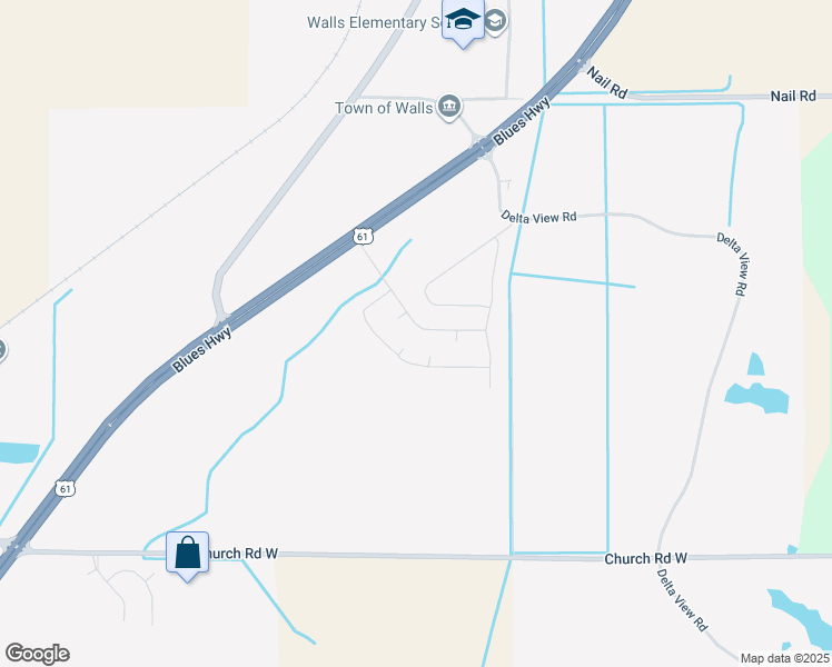 map of restaurants, bars, coffee shops, grocery stores, and more near 5439 Mallard Park Boulevard in Walls