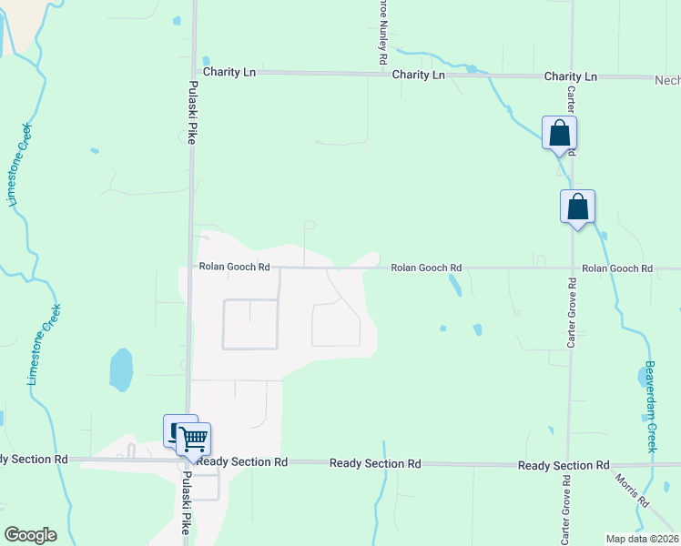 map of restaurants, bars, coffee shops, grocery stores, and more near 101 Fox Haven Lane in Toney