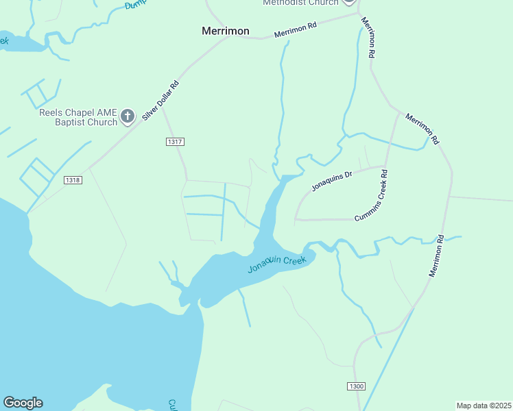 map of restaurants, bars, coffee shops, grocery stores, and more near 203 Ida Bell Lane in Beaufort