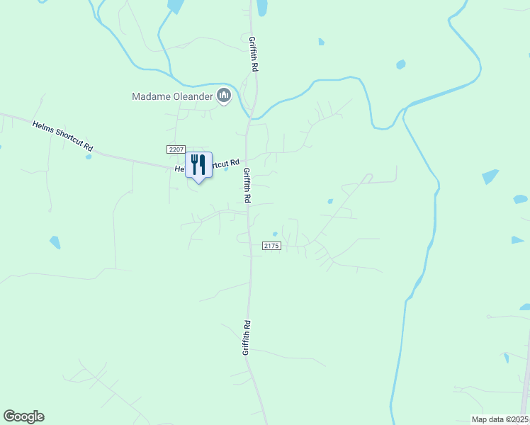 map of restaurants, bars, coffee shops, grocery stores, and more near 2605 Griffith Road in Monroe