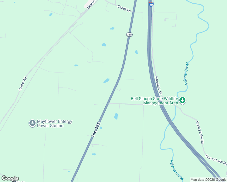 map of restaurants, bars, coffee shops, grocery stores, and more near 723 Arkansas 365 in Mayflower