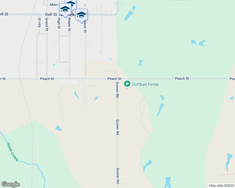 map of restaurants, bars, coffee shops, grocery stores, and more near 3110 County Street 2850 in Ninnekah