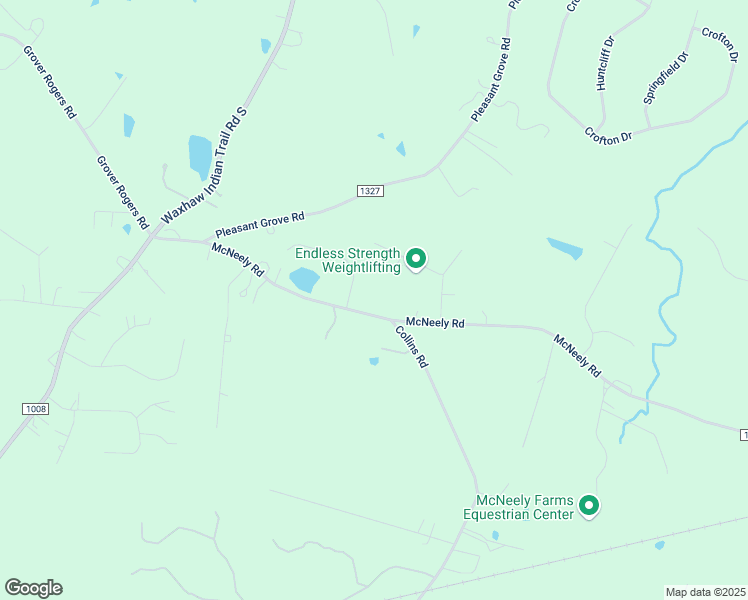 map of restaurants, bars, coffee shops, grocery stores, and more near 2809 Baker Circle in Marvin