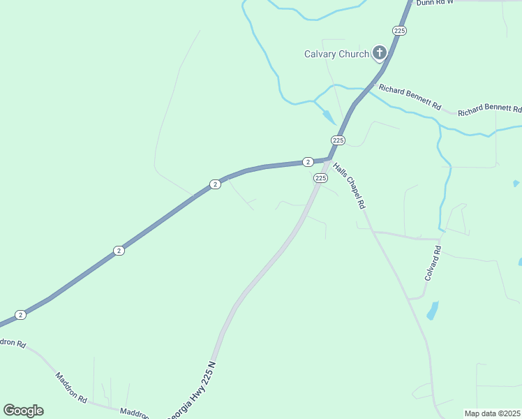 map of restaurants, bars, coffee shops, grocery stores, and more near 358 Georgia 2 in Crandall