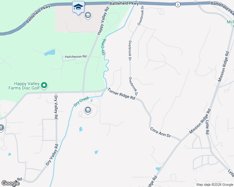 map of restaurants, bars, coffee shops, grocery stores, and more near 35 Meadowview Drive in Rossville