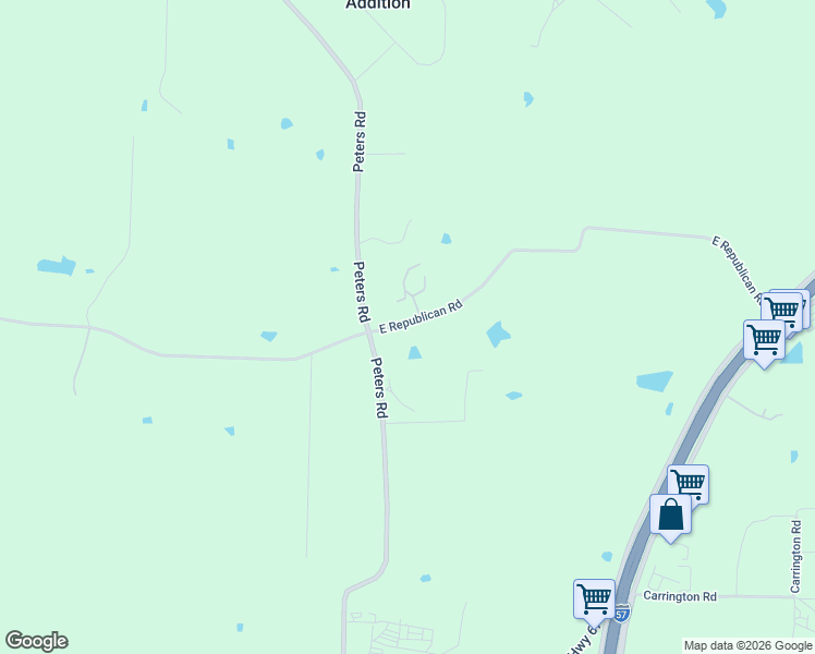 map of restaurants, bars, coffee shops, grocery stores, and more near 2837 County Road 70 in Cabot