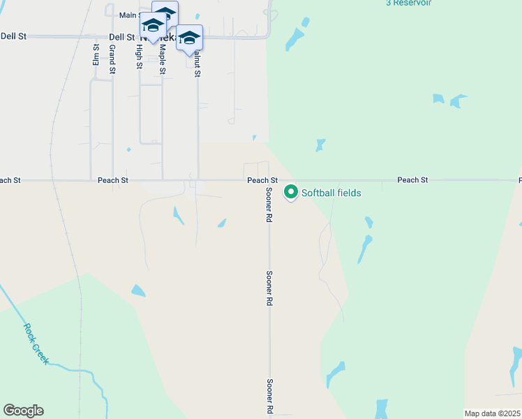 map of restaurants, bars, coffee shops, grocery stores, and more near 3110 County Street 2850 in Ninnekah