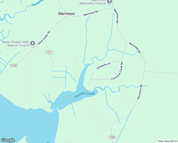 map of restaurants, bars, coffee shops, grocery stores, and more near 232 Jonaquins Drive in Beaufort