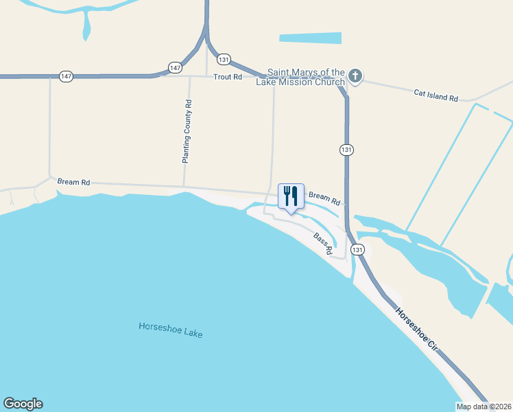 map of restaurants, bars, coffee shops, grocery stores, and more near 59 Bass Road in Hughes