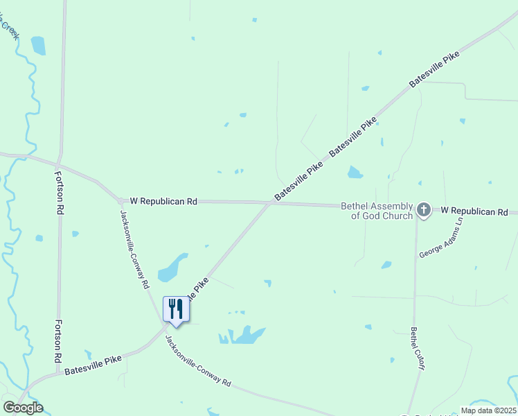 map of restaurants, bars, coffee shops, grocery stores, and more near 8009 Batesville Pike in Jacksonville