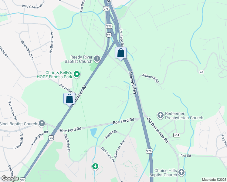 map of restaurants, bars, coffee shops, grocery stores, and more near 37 Brockman Hill Road in Greenville