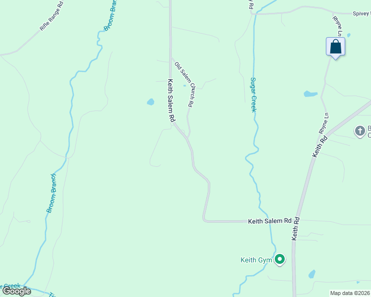 map of restaurants, bars, coffee shops, grocery stores, and more near 853 Keith Salem Road in Ringgold