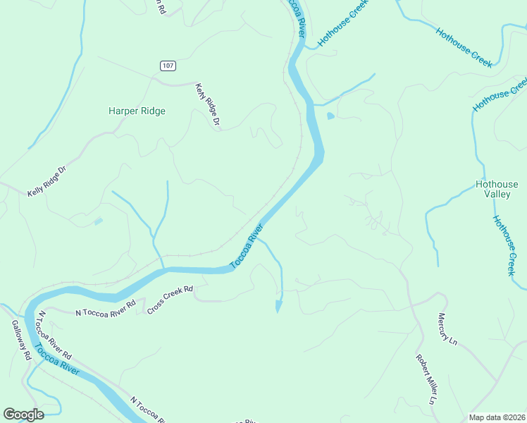 map of restaurants, bars, coffee shops, grocery stores, and more near 618 Woodlands Bluff Lane in Mineral Bluff