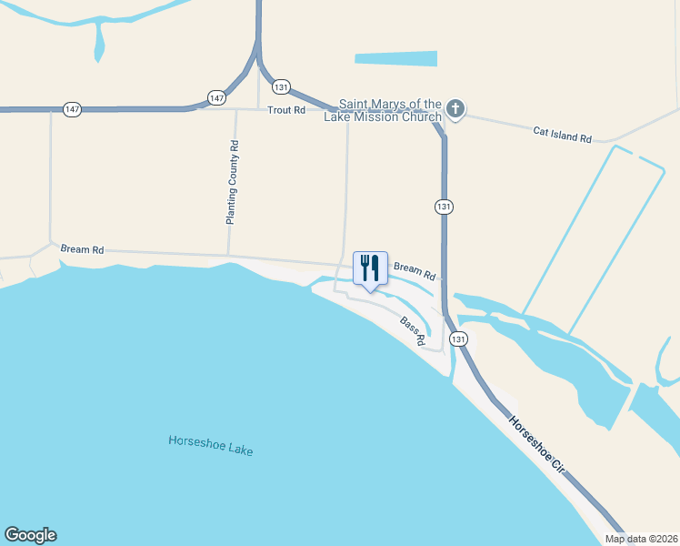 map of restaurants, bars, coffee shops, grocery stores, and more near 59 Bass Road in Hughes