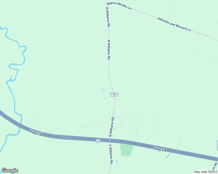 map of restaurants, bars, coffee shops, grocery stores, and more near 209 North Williams Road in Kenansville