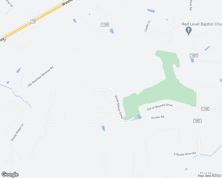 map of restaurants, bars, coffee shops, grocery stores, and more near Bent Green Lane in Union County