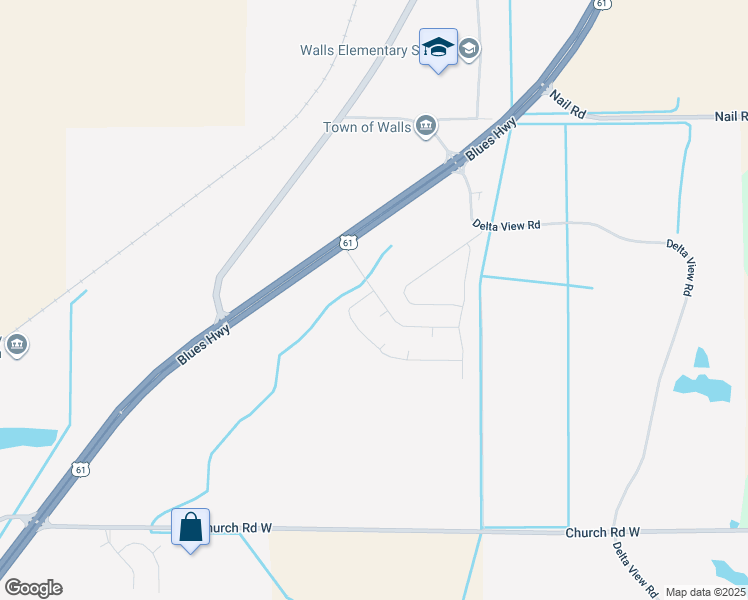 map of restaurants, bars, coffee shops, grocery stores, and more near 5464 Mallard Park Boulevard in Walls
