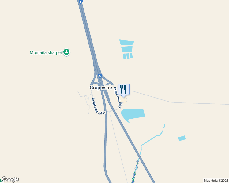 map of restaurants, bars, coffee shops, grocery stores, and more near 9027 Grapevine Road East in Lebec