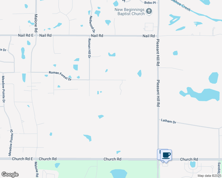 map of restaurants, bars, coffee shops, grocery stores, and more near 4551 Roman Forest Drive in Olive Branch