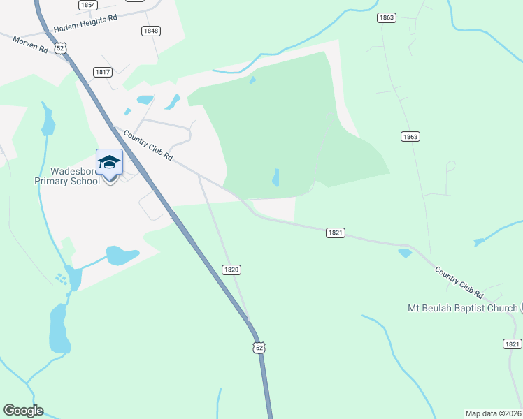 map of restaurants, bars, coffee shops, grocery stores, and more near in Wadesboro