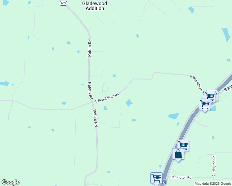 map of restaurants, bars, coffee shops, grocery stores, and more near 2415 East Republican Road in Cabot