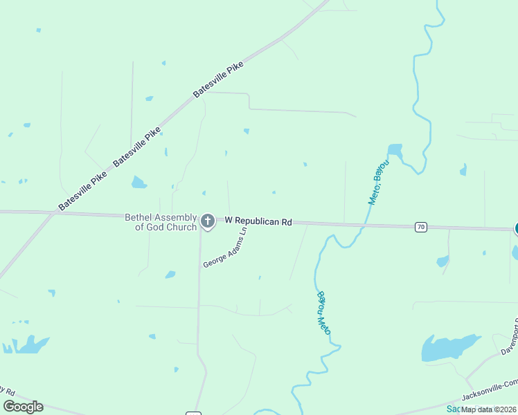 map of restaurants, bars, coffee shops, grocery stores, and more near 7113 West Republican Road in Jacksonville
