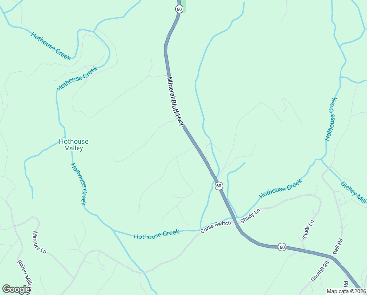 map of restaurants, bars, coffee shops, grocery stores, and more near 78 Bailey Farm Drive in Mineral Bluff