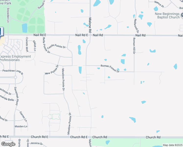 map of restaurants, bars, coffee shops, grocery stores, and more near 5620 Malone Road in Olive Branch