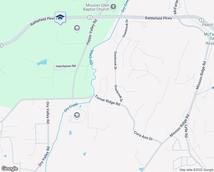 map of restaurants, bars, coffee shops, grocery stores, and more near Saddlebred Way in Fairview