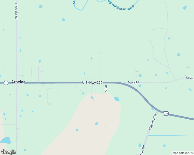 map of restaurants, bars, coffee shops, grocery stores, and more near 47 Poole Road in McAlester