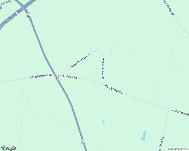 map of restaurants, bars, coffee shops, grocery stores, and more near 1134 Paul Ed Dail Road in Kenansville