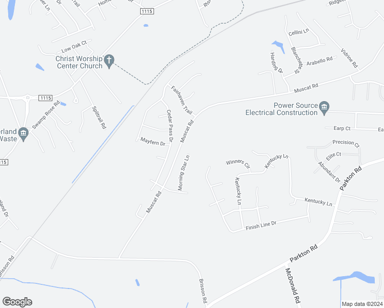 map of restaurants, bars, coffee shops, grocery stores, and more near 4605 Morning Star Lane in Hope Mills