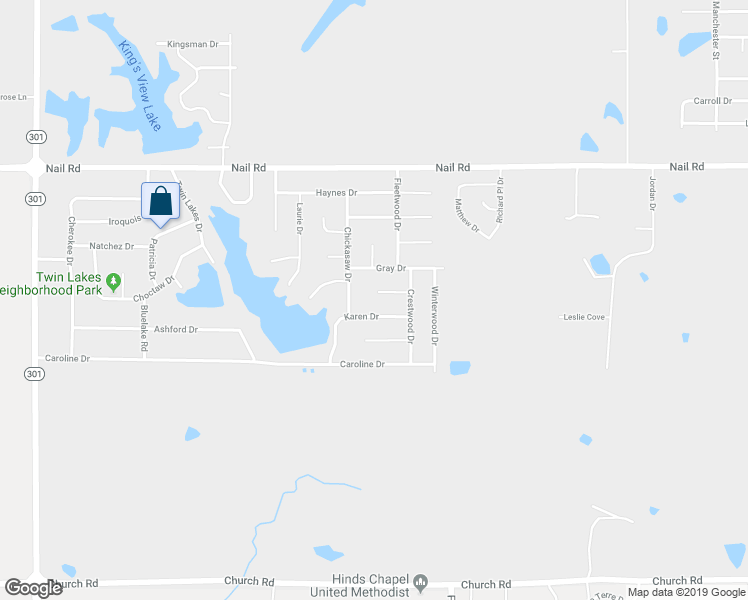 map of restaurants, bars, coffee shops, grocery stores, and more near 5179 Crestwood Cove in Horn Lake
