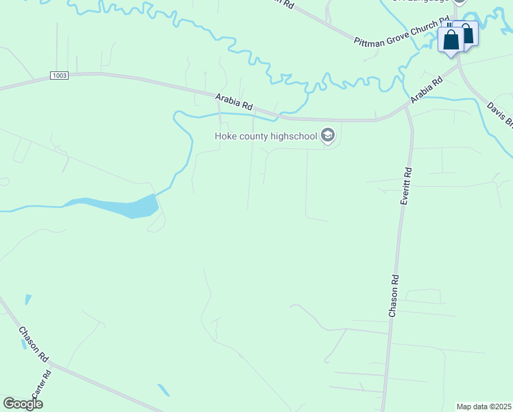 map of restaurants, bars, coffee shops, grocery stores, and more near Redemption Drive in Lumber Bridge