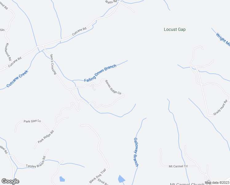 map of restaurants, bars, coffee shops, grocery stores, and more near 631 Raven Ridge Circle in Mineral Bluff