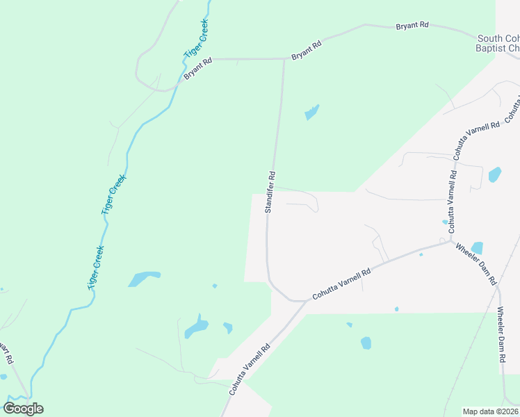map of restaurants, bars, coffee shops, grocery stores, and more near 4945 Standifer Road in Cohutta