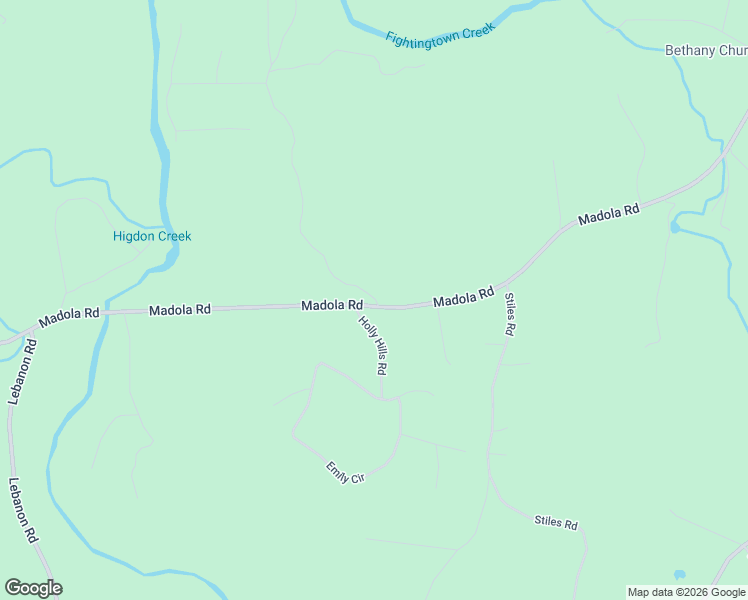 map of restaurants, bars, coffee shops, grocery stores, and more near 2620 Madola Road in Epworth