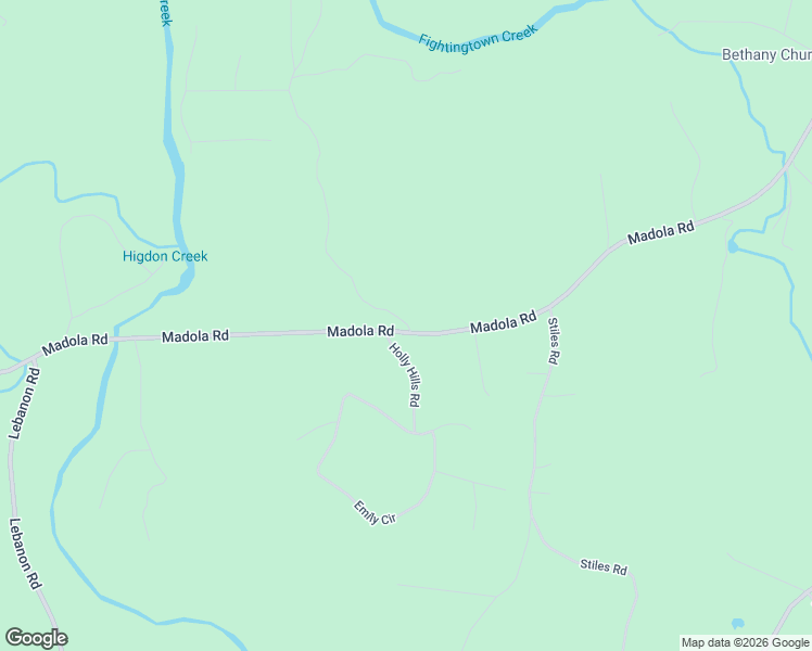 map of restaurants, bars, coffee shops, grocery stores, and more near 2620 Madola Road in Epworth