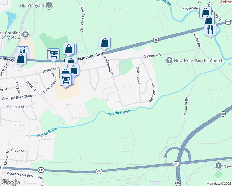 map of restaurants, bars, coffee shops, grocery stores, and more near 760 Pleasant Brook Court in Greer
