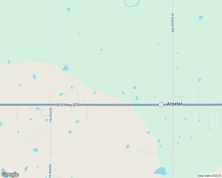 map of restaurants, bars, coffee shops, grocery stores, and more near 13079 U.S. 270 in McAlester