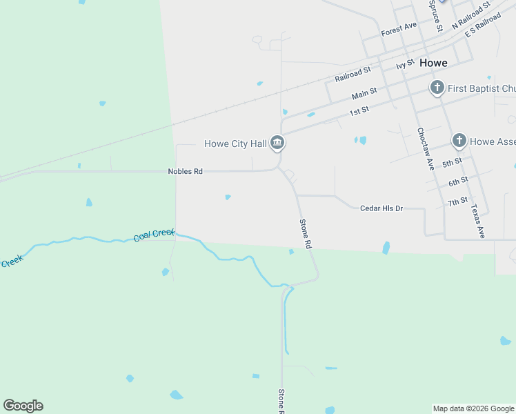 map of restaurants, bars, coffee shops, grocery stores, and more near 22081 Nobles Road in Howe